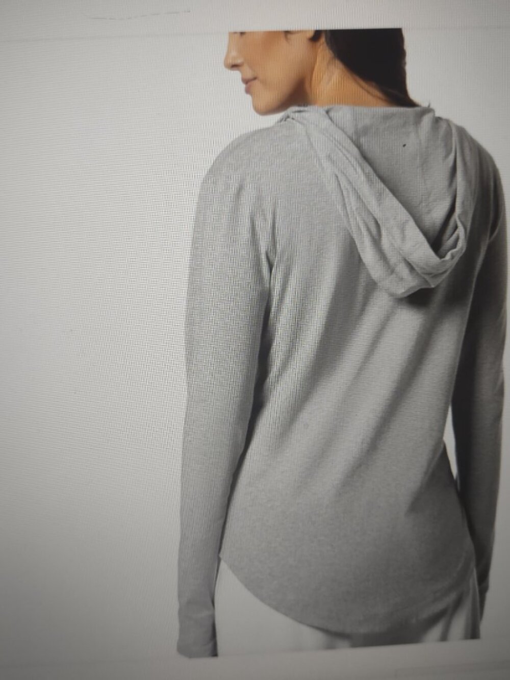 Coolibar Lumaleo zip up hoodie - NWT - size L - UPF 50 - color oatmeal gray - Picture 5 of 6